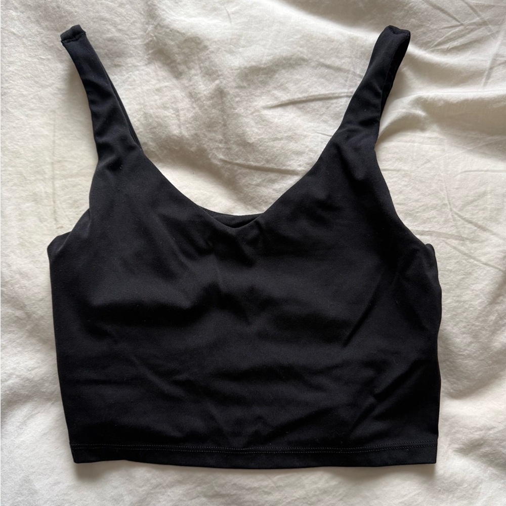 aerie Black OFFLINE Crop Tank Top